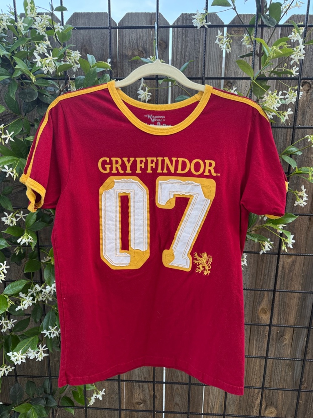 Warner Bros. Harry Potter Red Tee with Gold Trim